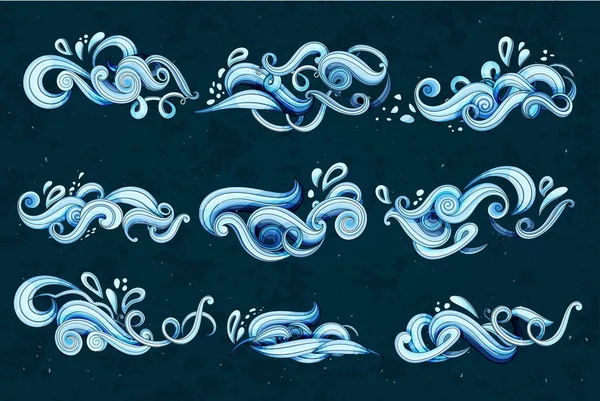 Dalgalar soyut gösteren resim