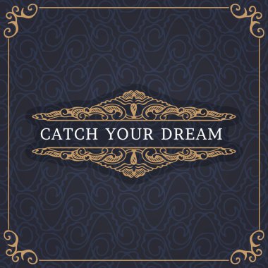 Güzel kart monogram