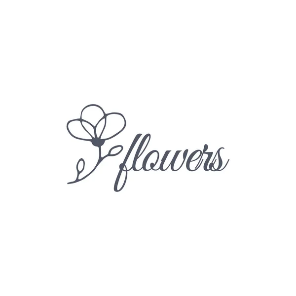 Florierendes Vektor-Logo — Stockvektor
