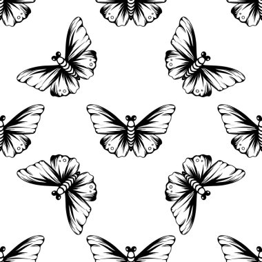 Monokrom dikişsiz desen