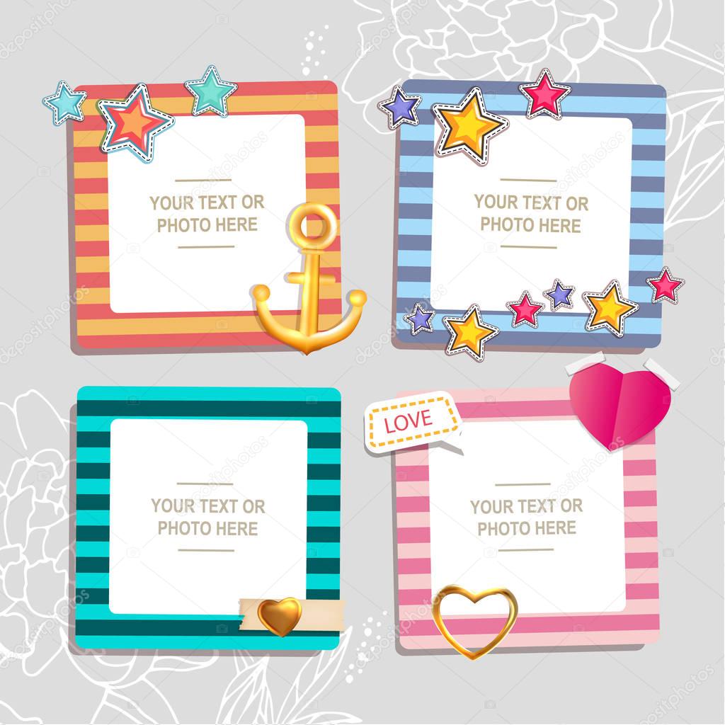 Decoration template frames