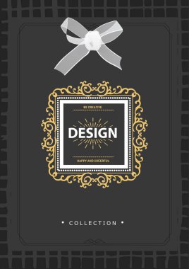 Monogram yaratıcı kartları