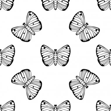 Monokrom dikişsiz desen