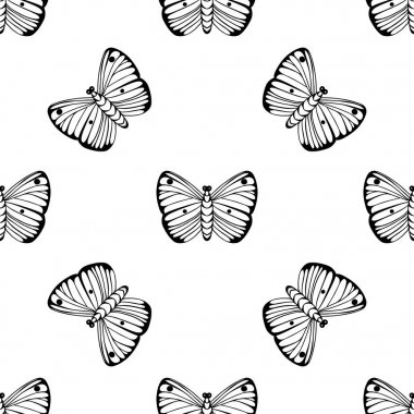 Monokrom dikişsiz desen