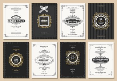 Monogram yaratıcı kartları