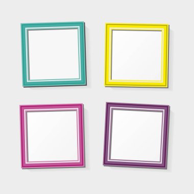 Dekorasyon şablon çerçeveler