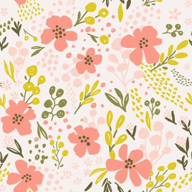 vektör sorunsuz çiçek deseni