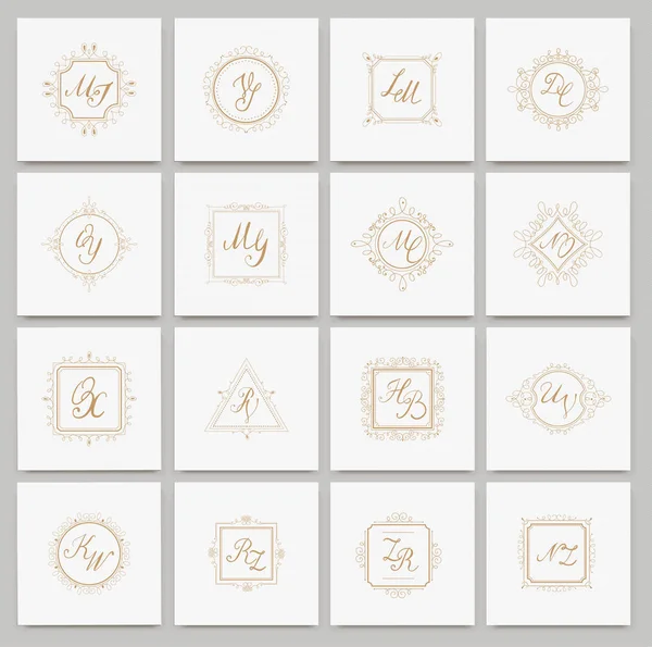 Set luxury sign — Stock Vector