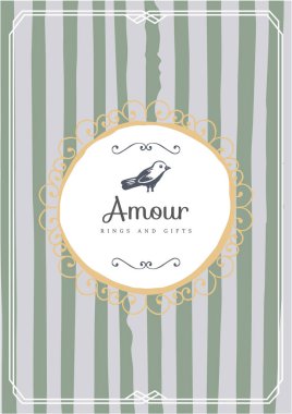 Vintage yaratıcı kartları