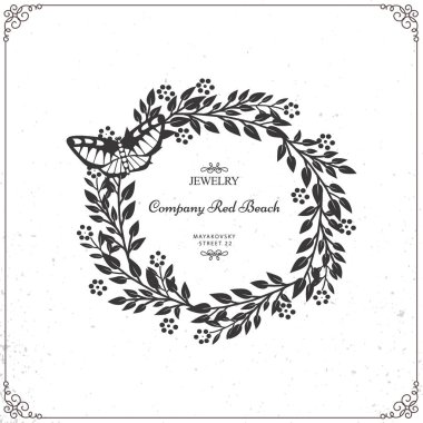 Beyaz arka plan üzerinde izole güzel çelengi