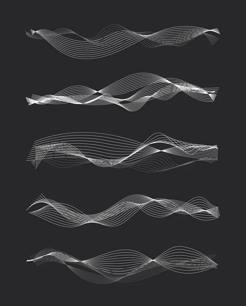 Vecteur musique ondes sonores — Image vectorielle