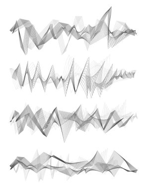 Vektör müzik ses dalgaları