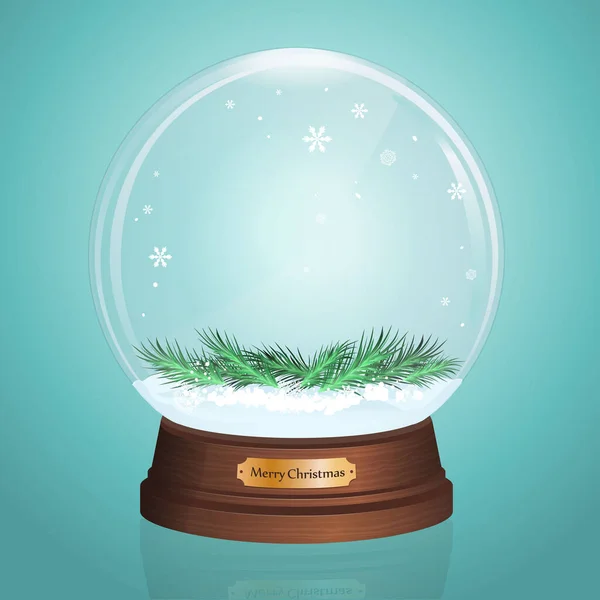 Boule de Noël réaliste . — Image vectorielle