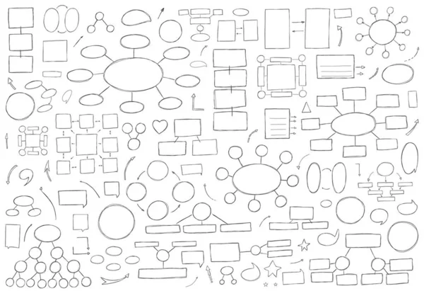 Diagrama vectorial dibujado a mano . — Vector de stock