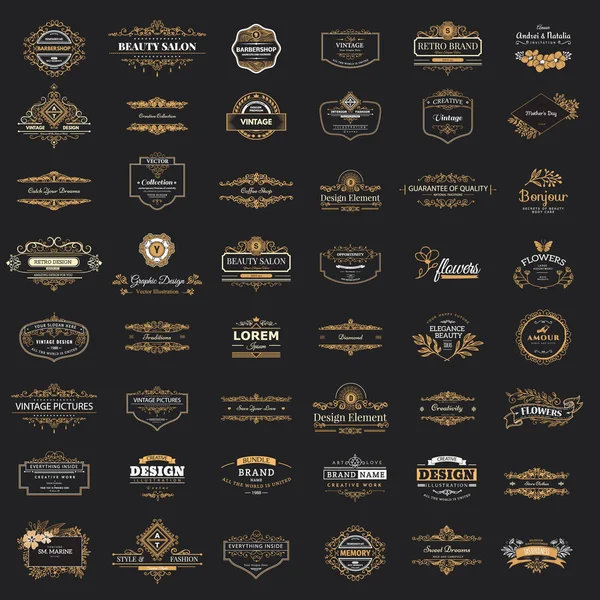 Collection de logos et symboles vintage . — Image vectorielle