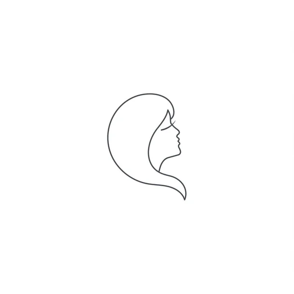 Inslag av logotyp för kvinnlighet. — Stock vektor