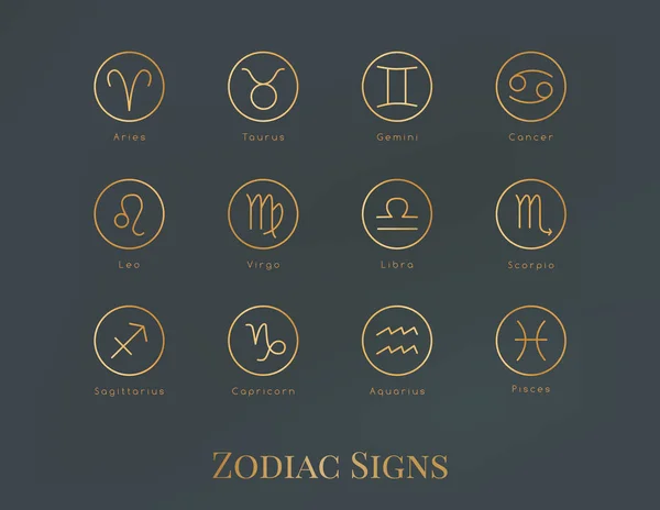 Illustrazione vettoriale del segno zodiacale . — Vettoriale Stock
