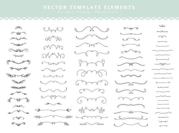 Set de elemente decorative . — Vector de stoc