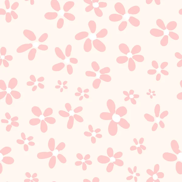 Seamless pattern of vintage flowers. — Stock Vector