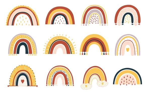 Baby rainbow seamless pattern. — Stock Vector