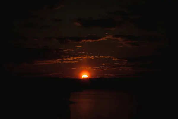 Very Beautiful Sunset Sea — Stock Photo, Image