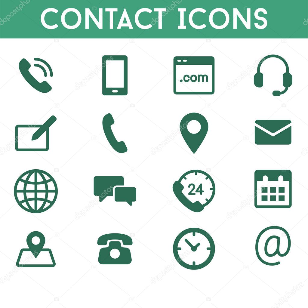 Simple Set of Contact Us Vector Line Icons. Contains Icons such as phone, Chat, Callback, email, website and more.