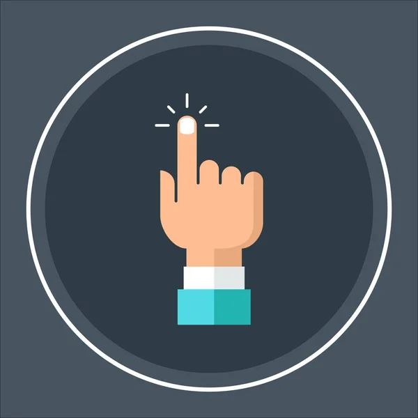 Hand click icon. Finger pointer pointer vector