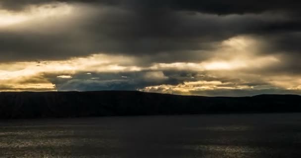 Time Lapse - Nuvens dramáticas de mau tempo sobre a Croácia — Vídeo de Stock