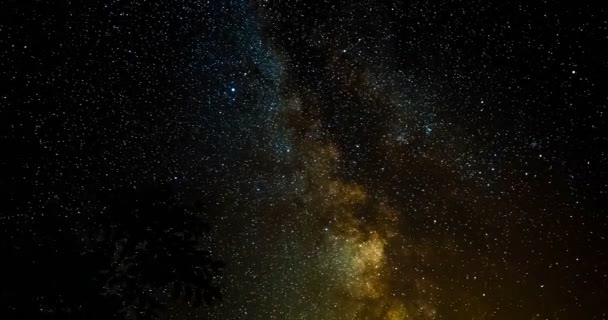 Vía Láctea Time Lapse - Noche estrellada — Vídeos de Stock