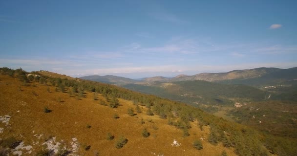 Aerial, Istrian Landscapes, Croacia - Versión graduada y estabilizada . — Vídeo de stock