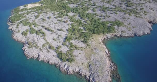 Antenne, Küste in Kroatien - heimisches Material, direkt aus der Kamera — Stockvideo