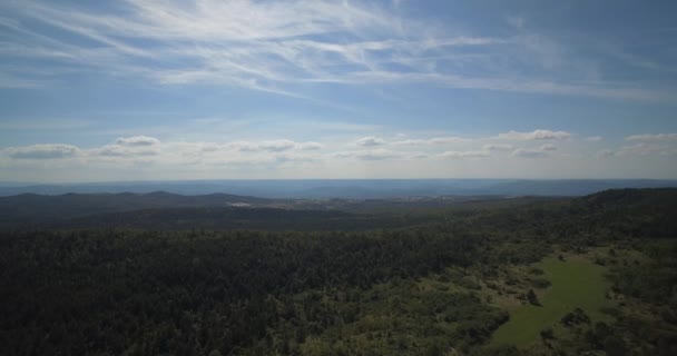 空中，伊斯特拉风景，克罗地亚-本机的材料，直接从凸轮 — 图库视频影像