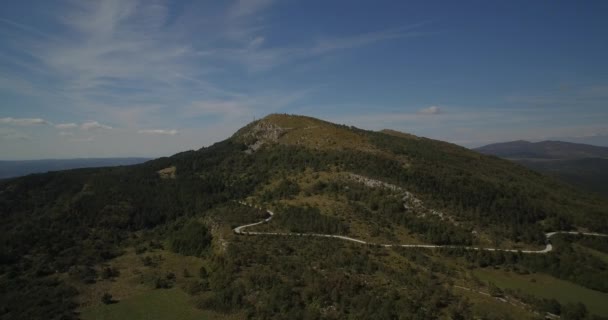 Aerial, Istrian Landscapes, Croacia - Material nativo, directamente de la leva — Vídeo de stock