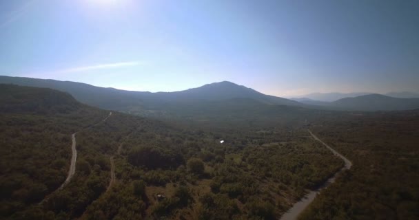 Aerial, Landscape, Farmland, Niksic, Montenegro - Versión graduada y estabilizada . — Vídeo de stock