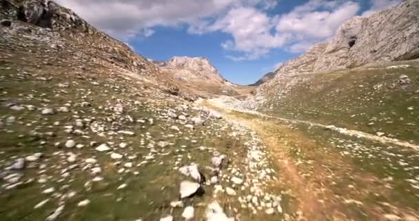 Aerial, Durmitor National Park, Montenegro - Versione graduata e stabilizzata . — Video Stock