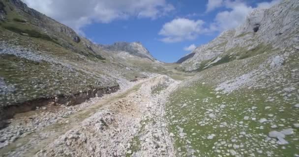 Antenne, Durmitor Nationaal Park, Montenegro - Native materiaal, direct uit de cam — Stockvideo