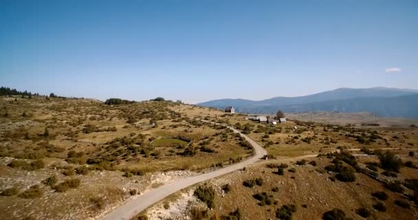 공중, 농지, Nikovici, Crna Gora, 몬테네그로 등급 및 안정화 버전. — 비디오