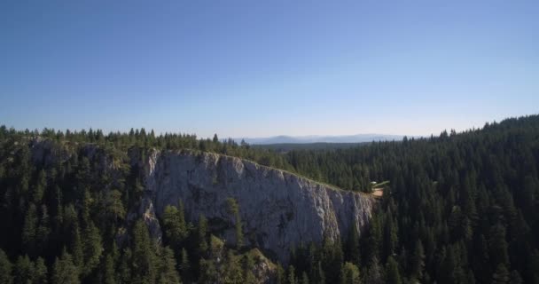 Aerial, Curevac Canyon, Монтенегро — стоковое видео