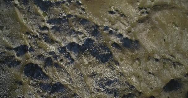 Antenne, bergachtige en steenachtige landschap op Kuck bergen, Montenegro - Native materiaal, direct uit de cam. — Stockvideo