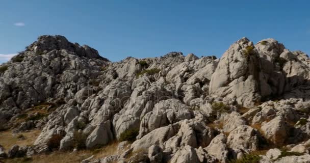 Erstaunliche mali alan weg, velebit, kroatien — Stockvideo