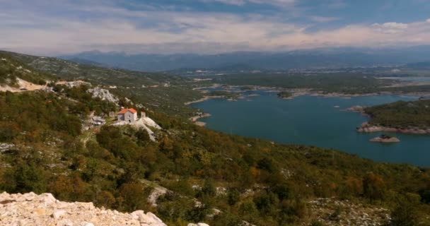 Landschaften bei rijecani, montenegro — Stockvideo