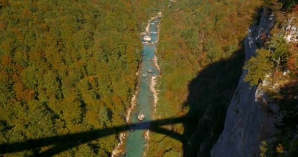 Vue sur le fleuve Tara, Monténégro — Video