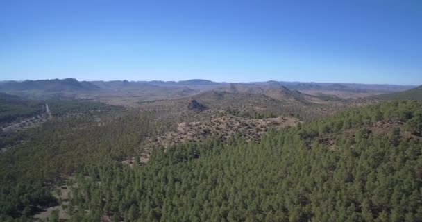 Antenne, Landschaft am suk el had, Marokko — Stockvideo