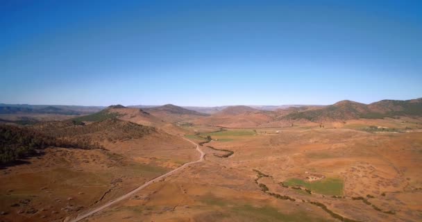 Aérea, Paisaje en Suk El Had, Marruecos — Vídeo de stock