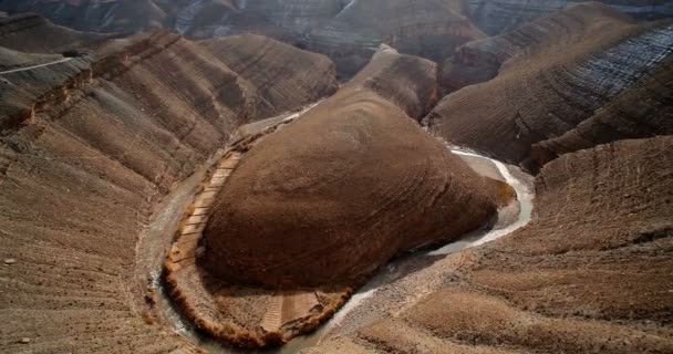 Aerial, Gorge Du Dades, Dades Gorge, Morocco — Stok video