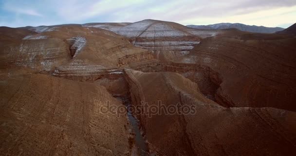 Aerial, Gorge Du Dades, Dades Gorge, Morocco — Wideo stockowe