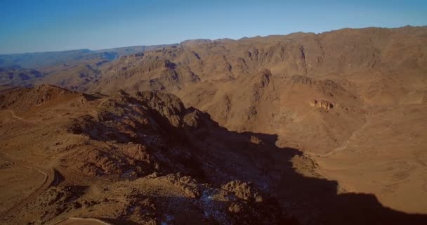 Aerial, Tizi-n-Tazert Trail, Morocco — стоковое видео