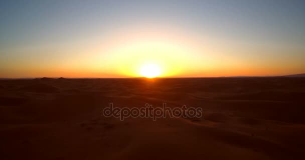 Aérien, Sahara Coucher De Soleil, Erg Chegaga, Maroc 
