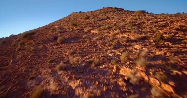 Antenn, bergigt landskap, Taliouine, Marocko — Stockvideo