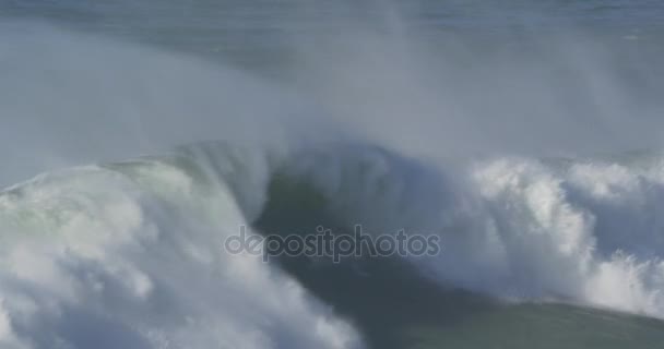 美しく、巨大な波、大西洋のネイティブの材料 — ストック動画